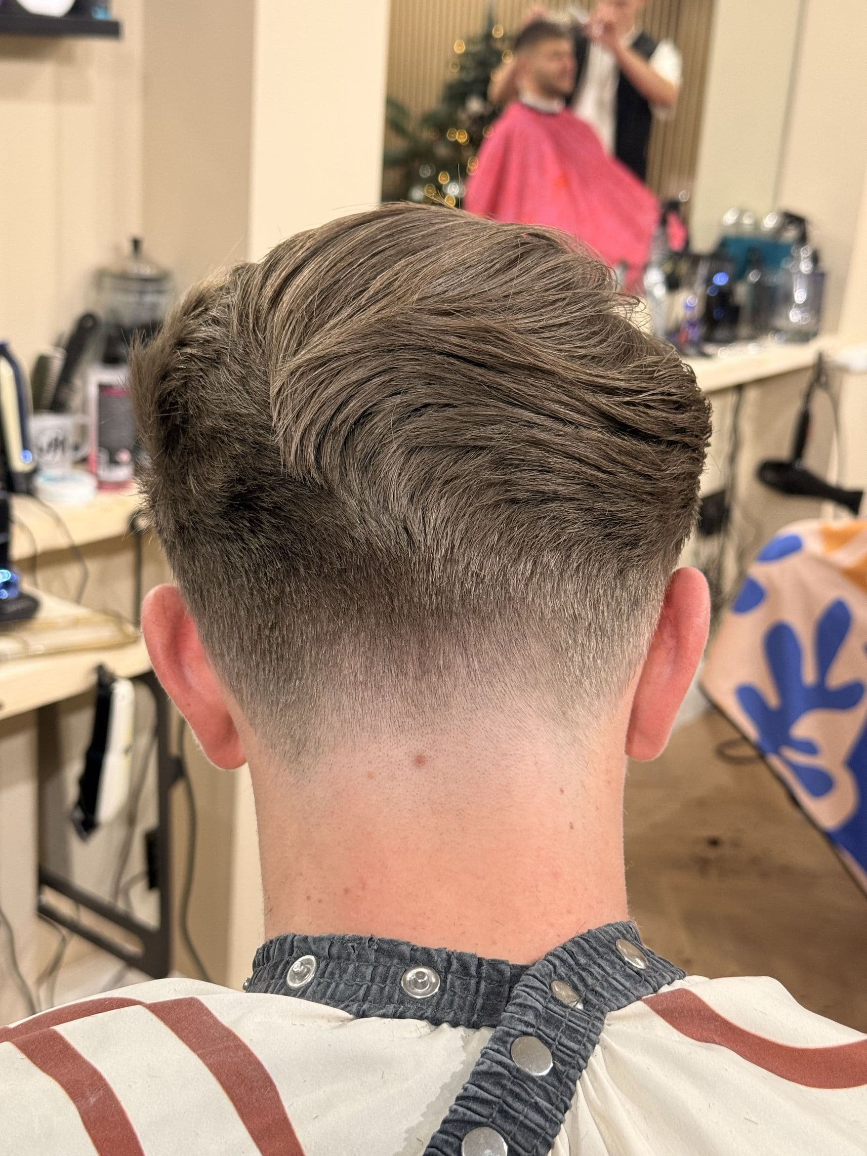 Back profile haircut detail
